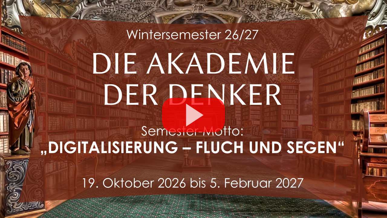 Trailer Wintersemester 26/27: Digitalisierung – Fluch und Segen